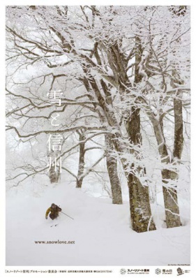 冬の魅力を伝えるポスター