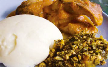 南部の一般的料理 Typical dishes of Southern Nigeria