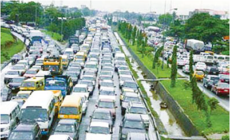 ラゴスの交通渋滞 Traffic congestion in Lagos